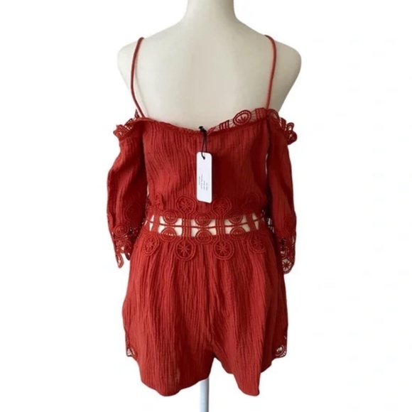 SAYLOR sparrow romper in rust XS - Picture 4 of 7